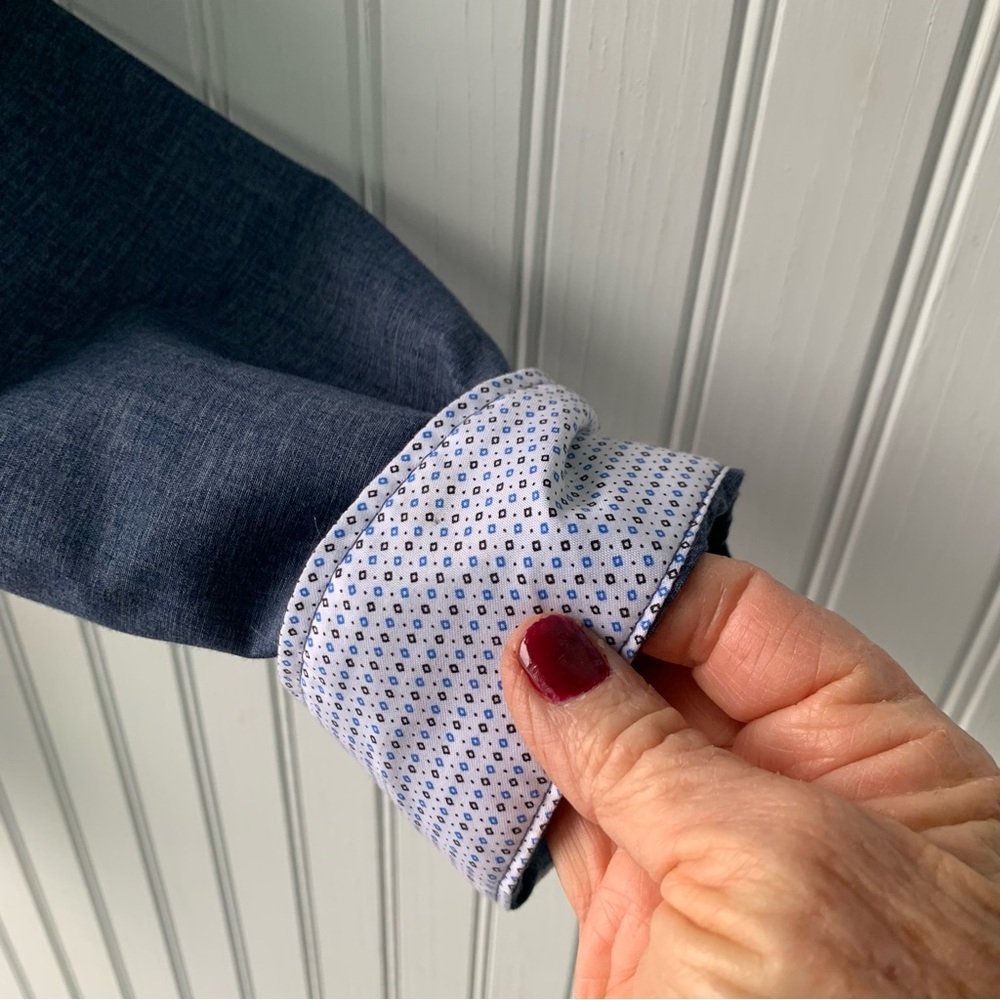 Craft & Flow Men's Blue Long Sleeve Shirt (NWOT) - Picture 3 of 7